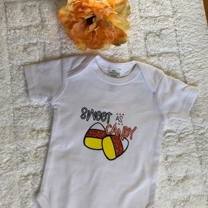 Sweet as candy Halloween 👻 🎃 custom onesie 3-6mo